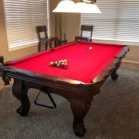 Pool Table 8' - Slate - Matching Dining Top
