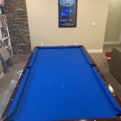 SOLD: 8 Foot Brunswick Brazilian Slate Pool Table